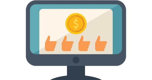 thumbs up signs in a computer screen